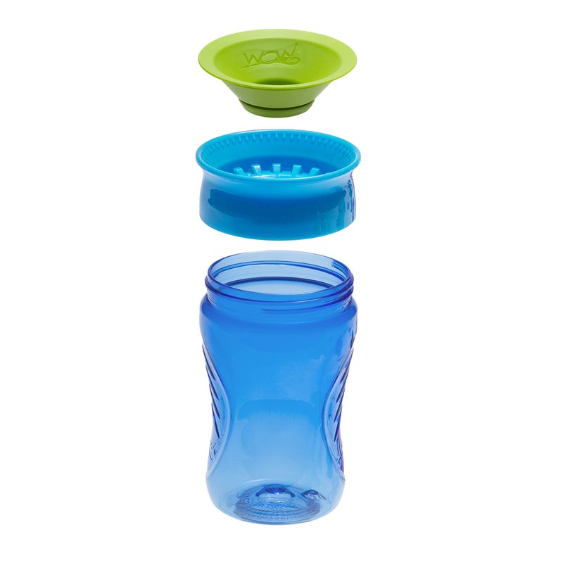 WOW GEAR Wow Cup for Kids 360 Sippy Cup, Blue, 10 oz / 296 ml - Image 3
